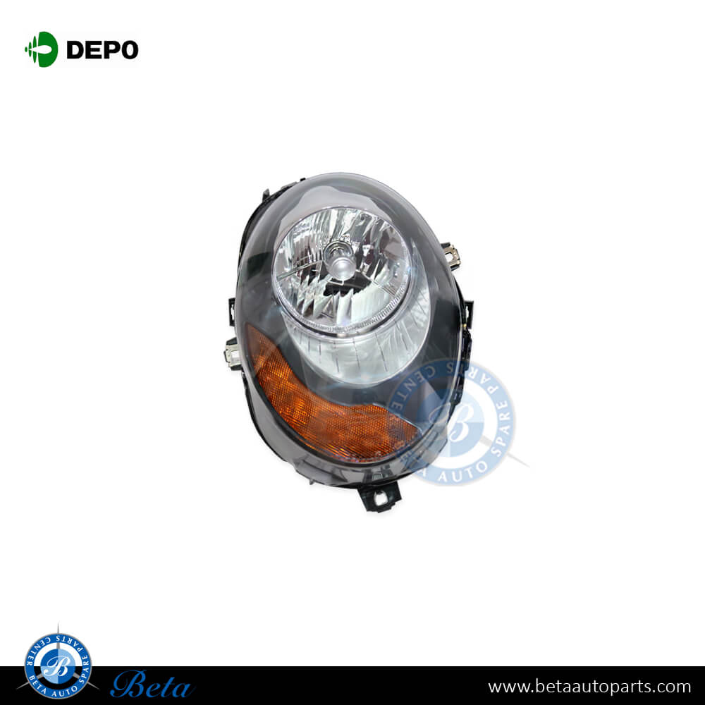 Right Side Headlamp with Yellow Indicator USA Type for MINI Hatch F55/F56 2014-Up models, Part Number 63117401600 Right Side Headlamp with Yellow Indicator USA Type for MINI Hatch F55/F56 2014-Up models, Part Number 63117401600